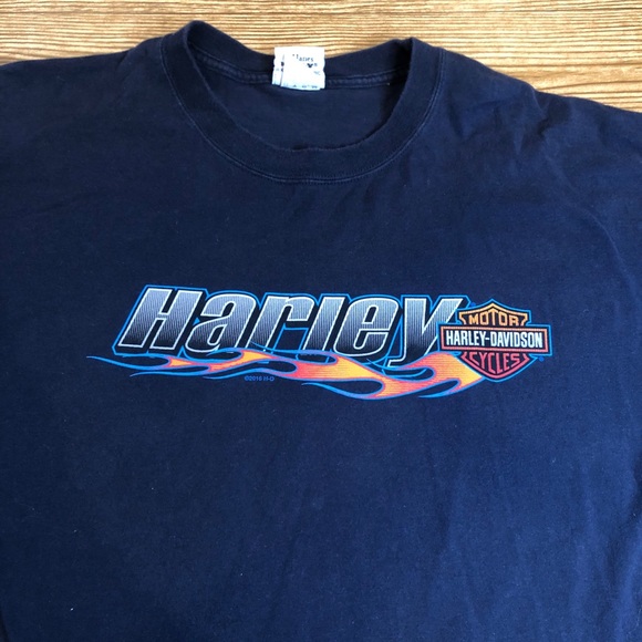 Harley-Davidson Other - 2x Navy Harley Davidson long sleeve tee Quaid